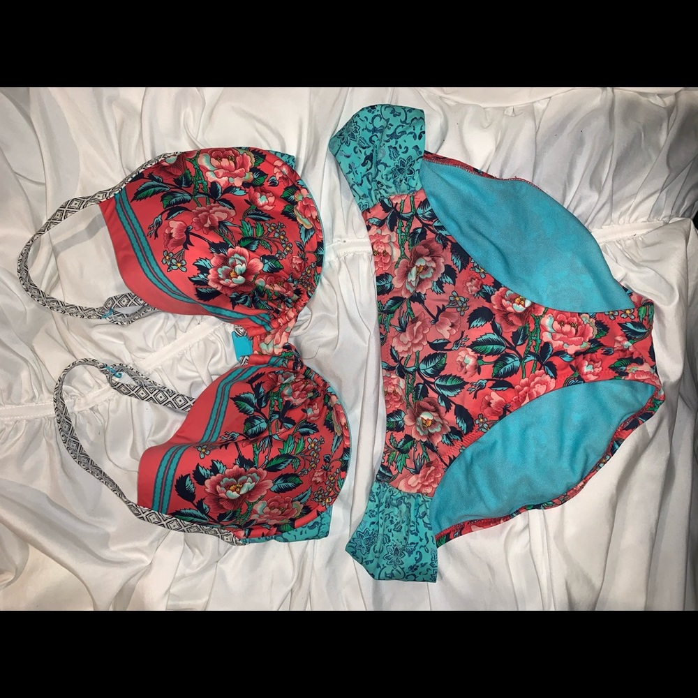 blush bikini set